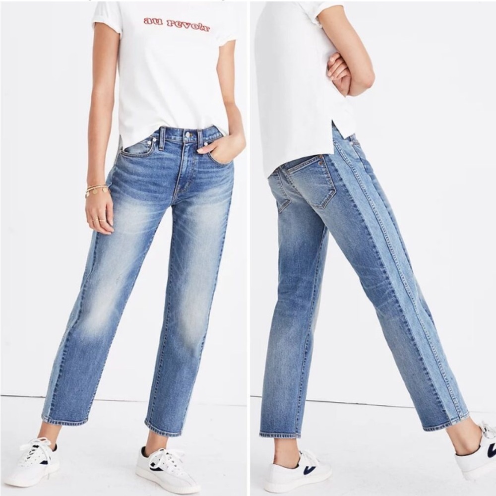 Madewell Cruiser Straight Crop Jean Pieced Edition Size 26